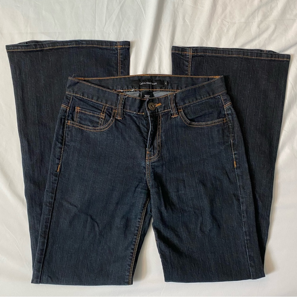 Vintage 00s Calvin Klein Blue Bootcut Flare Jeans